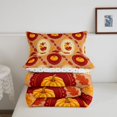 thumbnail image 5 of Manfei Harvest Season Full Size Comforter Sets,Orange Pumpkin Maple Leaf Bedding Comforter Set,Polkadot Reversible,3 Pieces,1 Comforter and 2 Pillowcases, 5 of 7
