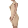 thumbnail image 4 of LOVZFMLL Combinaison à Col Haut avec Fermeture Éclair pour Femmes Combinaison Colorée Shorts Combinaison Serrée Kaki S, 4 of 7