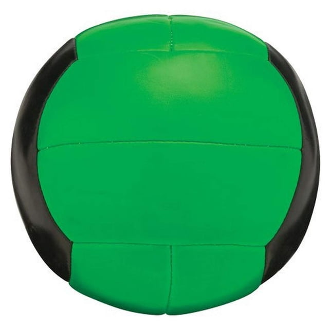 Medicine Ball Champion - Barra de piel sintética (7-7,5 kg), color verde
