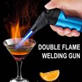 thumbnail image 4 of Uscallm under $5 Windproof Torch Lighter, Windproof Refillable Torch Lighter,Adjustable Flame Butane Jet Lighter,Barbecue Fireplace Candle Lighting Tool,Alloy Metal Durable Pocket Lighter, 4 of 6