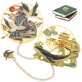 thumbnail image 4 of MasteelfCA 2 Pcs Marque-Pages Vintage Style Chinois Marque-Pages Marqueurs de Lecture pour Étudiants, 4 of 7