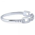 thumbnail image 2 of Chaînette en Argent avec Anneau Zircone Cubique Blanc, 2 of 2