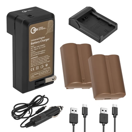 Green Extreme 2x NP-W235 17.3Wh 7.2V 2400mAh Lithium-Ion Battery Bundle with Compact Smart Charger and Smart Charger Plate for Fujifilm X-T4 Camera