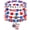 Flag, variant on 5 Pcs 4th of July Bracelets for Women, Patriotic Stackable Beaded Bracelets Red White Blue USA Flag Set with Bald Eagle Charm, Independence Day Jewelry Party Favors, Elastic Stretch