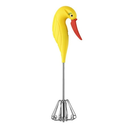 

Egg Beater Spin Whisk Hand Push Egg Beater Convenience Spin Whisk Hand Push Mixer Stirrer For Blending Whisking Beating & Stirring Yellow