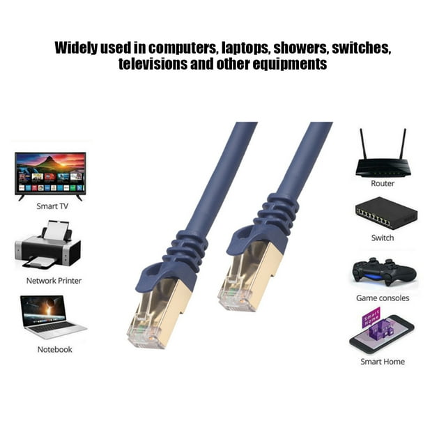 Cable RJ45 Male Cable Accuracy Process Signal Transmission Stability for PC Cameras Storage Nas Servers 5 Meters