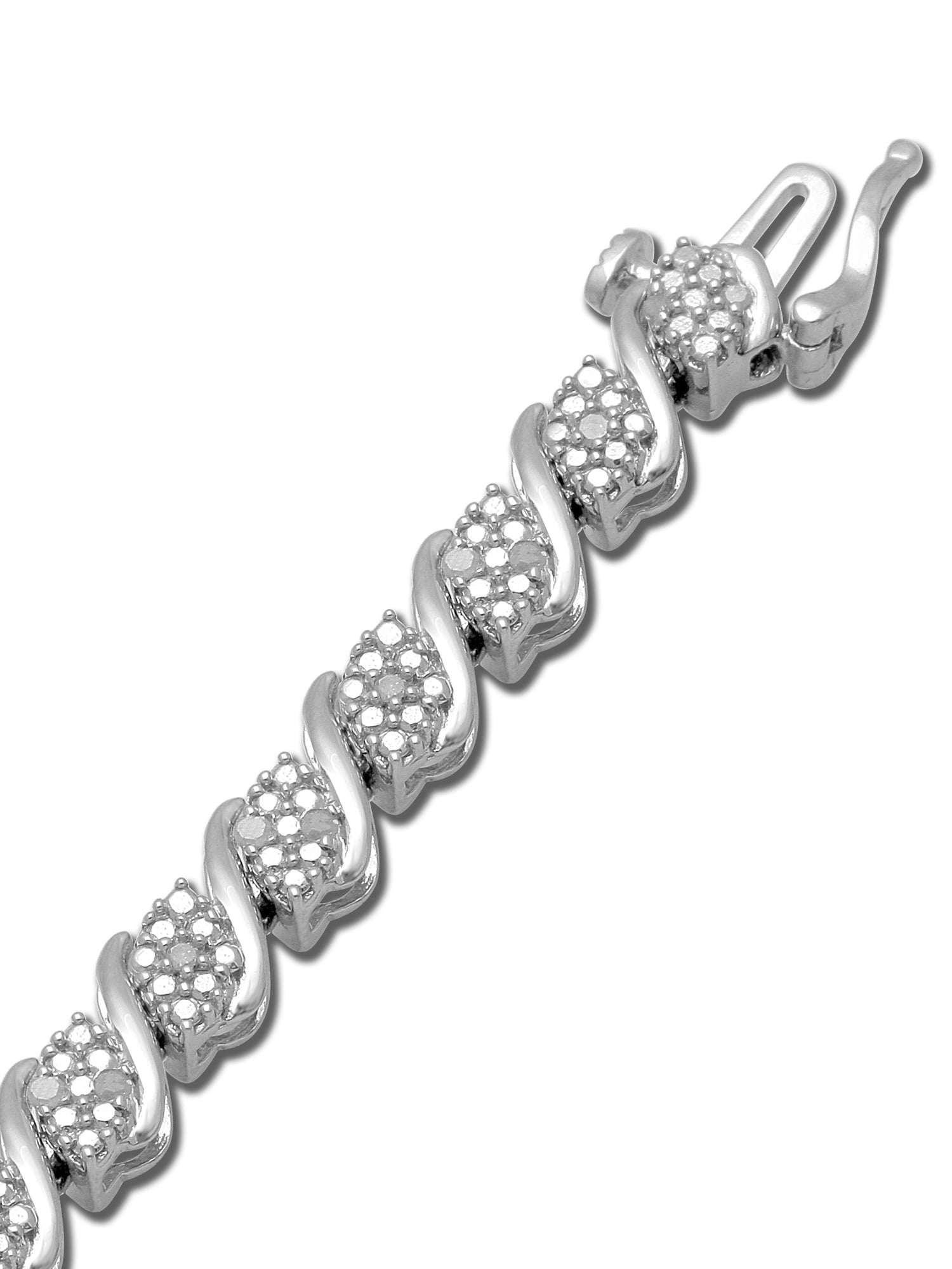 Brilliance Diamond Tennis Bracelet 1/2 ct. t.w. in Sterling Silver, 7.25"