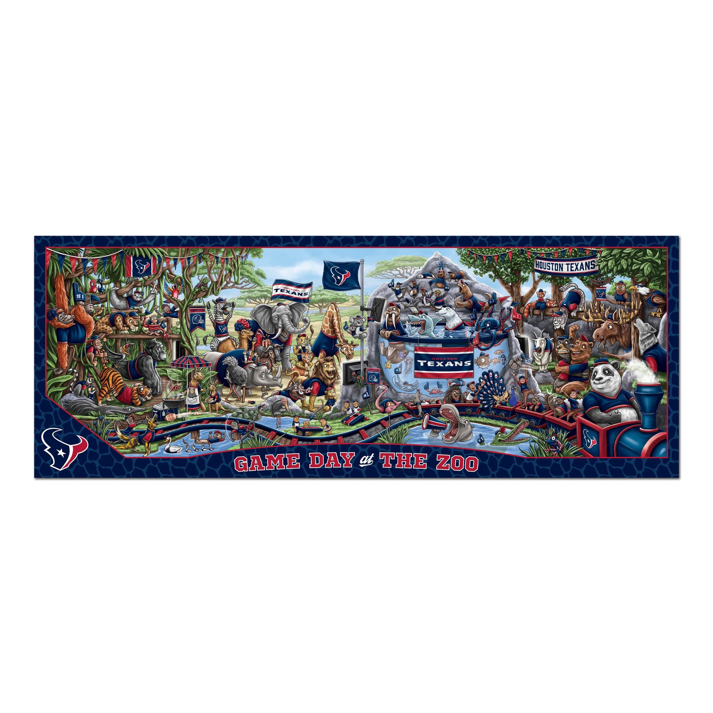 YouTheFan NFL Houston Texans Game Day at the Zoo - 500 pc Puzzle