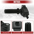 thumbnail image 3 of 4 Pcs Automotive Ignition Coil Fit for Ford Edge 2012-2018 for Ford Focus 2012-2018 No.CM5Z12029A, 3 of 7