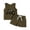 ZB-Dark Green, variant on WUANDIXFA Boys Summer Outfits Toddler Baby Boy Clothes Summer Outfit Stripe Casual T-shirt Tops Shorts Sets 1-2 Years,Grey