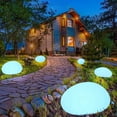 thumbnail image 2 of Piwvid Solar Lights, Pebbles, Outdoor Waterproof Landscape Night Lights for Garden Paths, Stairs, Lawns, Patios, Yard Party Decorations, 2 of 4