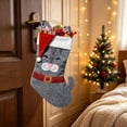 thumbnail image 4 of DefiDgd Cute Cat Face Felt Christmas Sock Gift Bag,Cartoon Style Hanging Sock Caddy with Santa Hat Ornament for Christmas Fireplace Mantel Wall Holiday Party Home Decor, 4 of 6