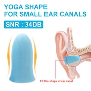 LYSIAN Slim Foam Earplugs for Small Ears, 100 Pairs, Sound Reducing Plugs