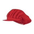 thumbnail image 2 of TOPTIE Chapeau de Chef à Bord Court pour Femmes - Filet de Cheveux Réglable et Respirant pour Cuisine, Service Alimentaire, Travail-Rouge, 2 of 8