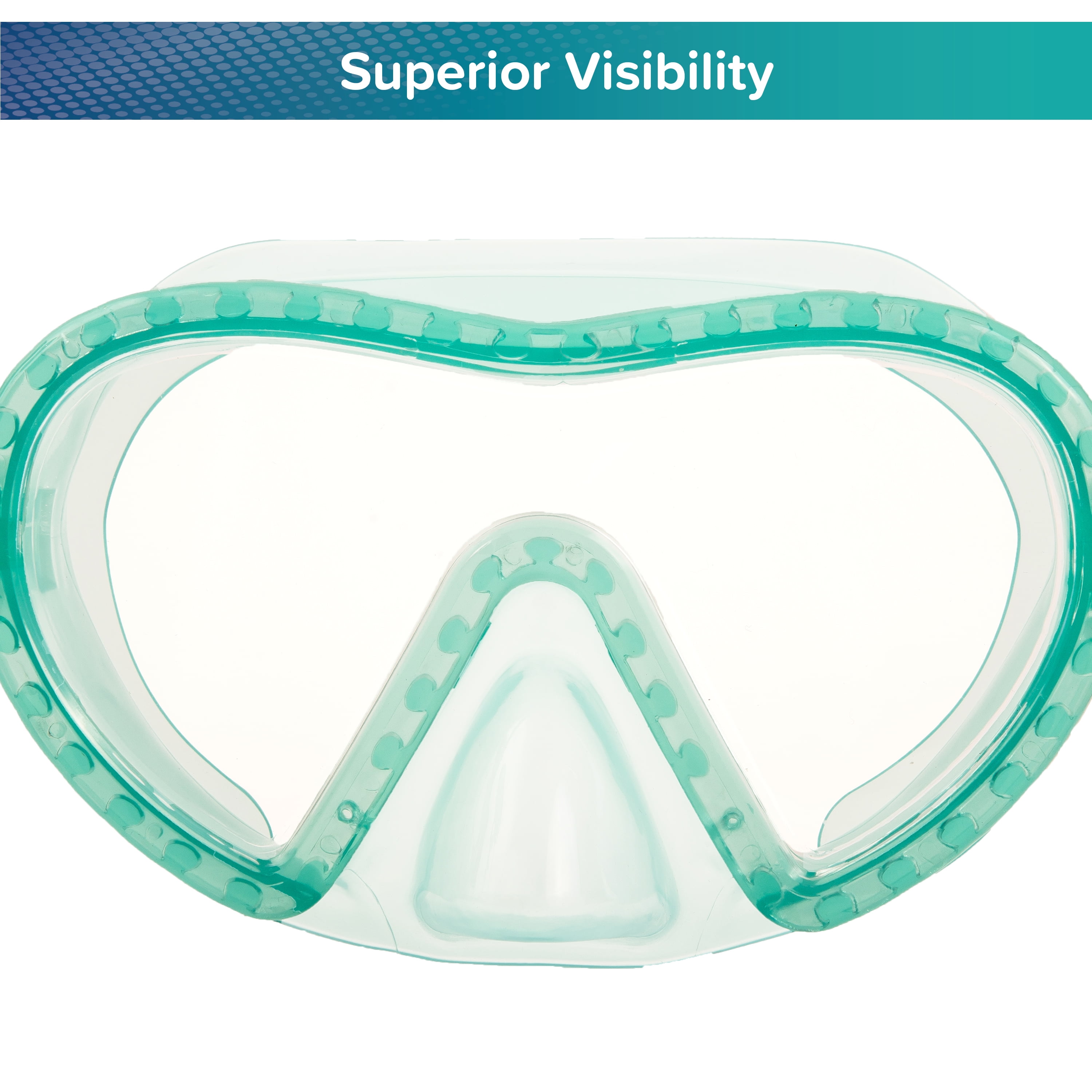 (2 pack) Aqua Dolfino Latex Free Swim Mask for Children, Ages 3+