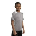 thumbnail image 4 of Sport Tek Teen Unisex Regular Heather Colorblock T-Shirt Vnt He/White X-Large, 4 of 6