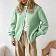 thumbnail image 4 of GEWSEY Cardigan Sweaters for Women Lightweight Knit Sweater Womens Long Sleeve Button Down Oversized Open Front Casual Fashion Cardigans (Green, M), 4 of 6