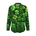 thumbnail image 5 of Hxlamzoo St. Patricks Day Shirt Women 2026 Long Sleeve Button Down Irish Clover Shamrocks Tunic Tops Saint Patty's Day Outfit, 5 of 5