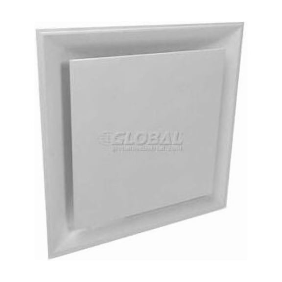 American Louver Stratus Plaque Diffuser With 8"" Neck White STR-PQ-8W