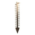 thumbnail image 2 of SSZMDLB 2Pcs Snow Gauge, Outdoor Snow Gauge, Metal Yard Snow Measurement Stick, Garden Decoration with Snowflake Topper, Hand Made, Rust Resistant Coating, Easy Install, for Winter, Christmas Decor, 2 of 9