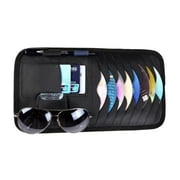 Car Sun Visor Organizer CD Storage Holder Sunglasses Holder Multipurpose Sunshade Sleeve(Black)