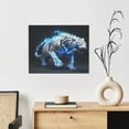 thumbnail image 6 of Fuzoiu Futuristic Blue Light White Tiger Print Canvas Wall Art for Bathrooms,Wall Decor for Bedroom,Framed Artwork for Wall,Modern Wall Decorations Prints Picture for Kitchen Home, 6 of 6