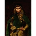 thumbnail image 2 of Carolus-Duran 12x14 Gold Ornate Wood Frame and Double Matted Museum Art Print Titled - Natalie at Ten (1887), 2 of 4
