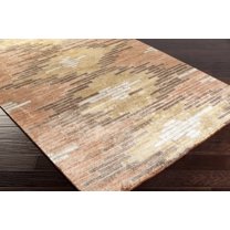 Hauteloom Hundon Living Room, Bedroom Area Rug - Contemporary - Black, Brick Red, Medium Brown - 2' x 3'