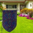 thumbnail image 3 of Wukai Colored Hearts Print Garden Flag 12.5x18 Inch Double Sided Sun-resistant Rain-resistant, Wrinkle-resistant Colorfast(Only Flag), 3 of 7