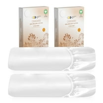 California Design Den 2-Pack 100% Organic Cotton Fitted Sheet Queen Size, Percale Weave, Lightweight & Crisp With Snug-Fit, Queen Deep Pocket Fitted Sheet Only -Bright White