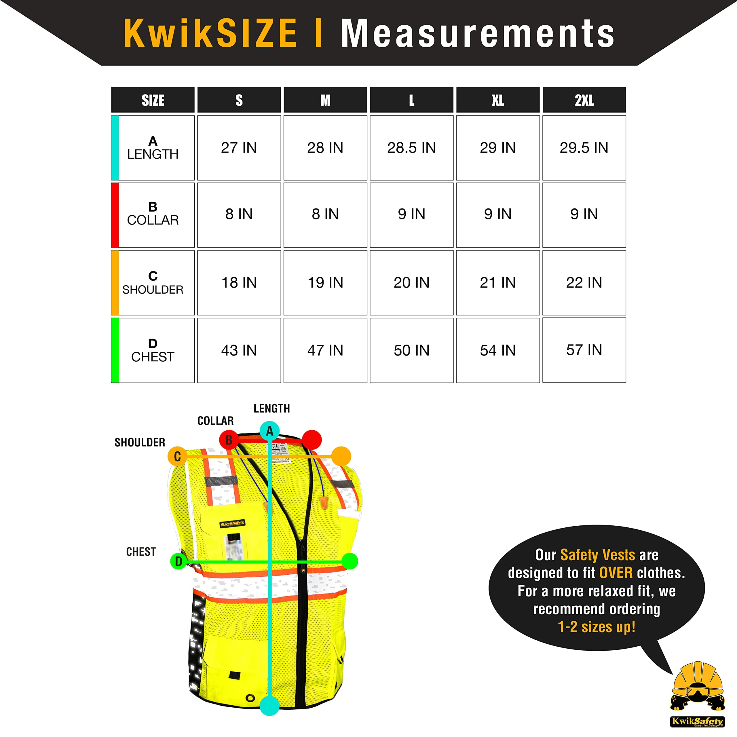 KwikSafety (Charlotte, NC) BIG KAHUNA DIGITAL Safety Vest (LIMITED EDITION) ANSI Class 2 OSHA Reflective High Visibility Heavy Duty Surveyor Construction Mesh Vis Zipper Men Work | Yellow 2X-Large