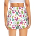 thumbnail image 4 of Fotbe Cute Flamingo Womens High Waist Running Shorts Athletic Workout Quick Dry Shorts for Women with Pockets Gym Yoga Summer Shorts-Large, 4 of 9