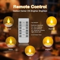 thumbnail image 3 of SoulBay Rechargeable Tea Lights with Remote, 12pcs Flameless Flickering LED Candles with Timer & Charging Cable, No Battery Needed, for Hom, 3 of 9