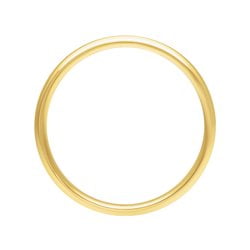 Brilliance Fine Jewelry 4MM Yellow Gold Plated 925 Sterling Silver Polished Wedding Band for Men and Women
