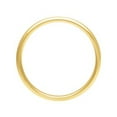 thumbnail image 3 of Brilliance Fine Jewelry 4MM Yellow Gold Plated 925 Sterling Silver Polished Wedding Band for Men and Women, 3 of 5