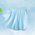 thumbnail image 4 of Blue Loose Fit Pants for Children Boy Girl Rayon Midi Knee High Track Athletic Happy Casual Running Thin Straight Leg Skorts Pants Shorts Kid 2026 Clothing 5 Years, 4 of 4