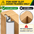 thumbnail image 3 of Morfeiy 19.8FT Kerf Weather Stripping Door Seal for Exterior Doors, Push-In Kerf Seal for Grooved Frames, Not Self-Adhesive, White, 3 of 9