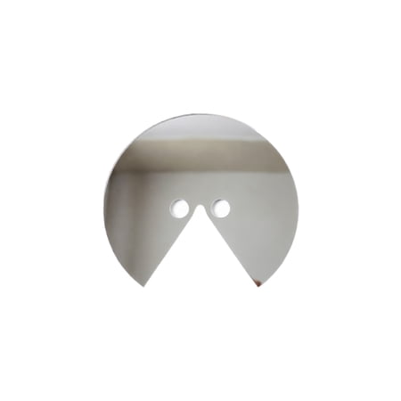 Pac-Man Style Acrylic Mirror Mask High-Reflection Round Prop with Eye Holes for Creative Photography 7.9in 1pc