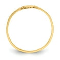 thumbnail image 3 of 14k Yellow Gold Polished Engravable Oval Baby Signet Ring Size 3 - .9 Grams, 3 of 4