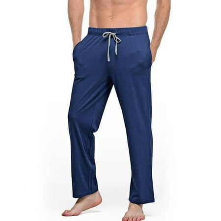 Men´s Pajamas Pants Lace-up Trousers Loose Soft Low-Waist Pockets ...