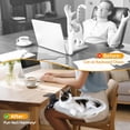 thumbnail image 6 of Cat Desk Bed – Supports Up to 50 lbs, 18"x18"Removable Machine-Washable Plush Cover, Comfortable Cat Perch for Indoor, Space-Saving Foldable Design Cat Bed for Gaming Desks, Home Office, 6 of 8