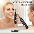 thumbnail image 3 of Heated Eyelash Curler, Anti-Scald Silicone Design, Electric Lash Curler for Daily Makeup Routine, 3 Temp Modes, USB Rechargeable, Black, 3 of 7