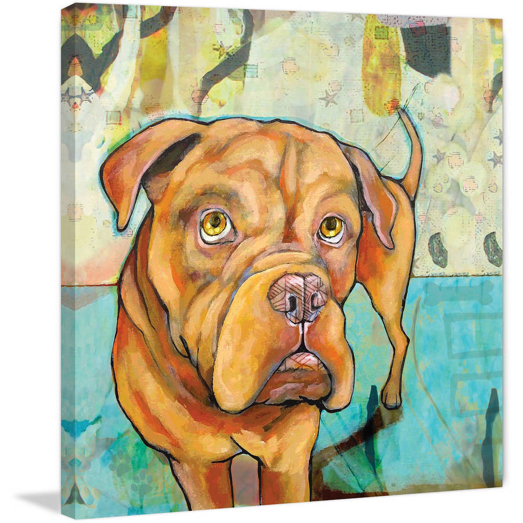 "Dogue De Bordeaux" Painting Print on Wrapped Canvas