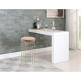 thumbnail image 3 of Home Square 2 Piece Metal Rebar Velvet Counter Stool Set in Pink, 3 of 3