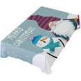 thumbnail image 5 of 60"x120" Christmas Snowman Tablecloth, Waterproof Washable Polyester Square Table Cover, Durable Tablecloth for Kitchen Dining Table Party Decor, 5 of 7