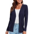 thumbnail image 3 of Urban CoCo Women's Button Down Lightweight Knit Cardigan Sweater with Pockets, 3 of 7