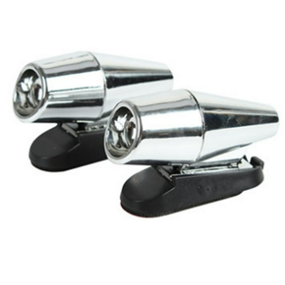 2Pcs Car Deer Repeller Whistle Deer Device Chrome Silver