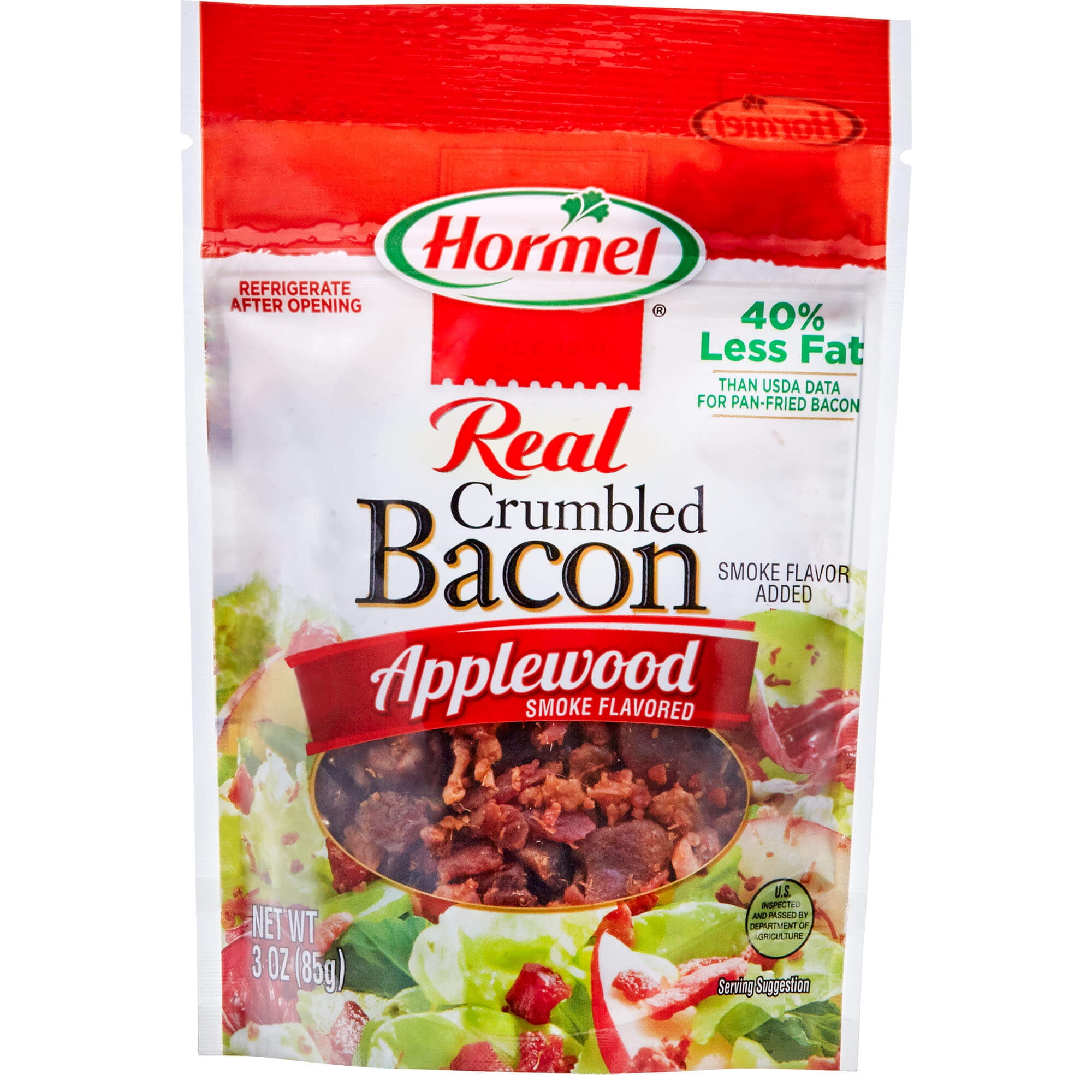 Hormel Real Crumbled Bacon Applewood Smoke Flavored, 3 Ounce Pouch