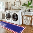 thumbnail image 5 of Kitchen Mats for Floor, 4th of July Independence Day American Flag Patriotic Stars and Stripes Kitchen Rugs, Kitchen Organization Anti-Fatigue Kitchen Mat, Kitchen Decor Runner Rug Standing Desk Mats, 5 of 6