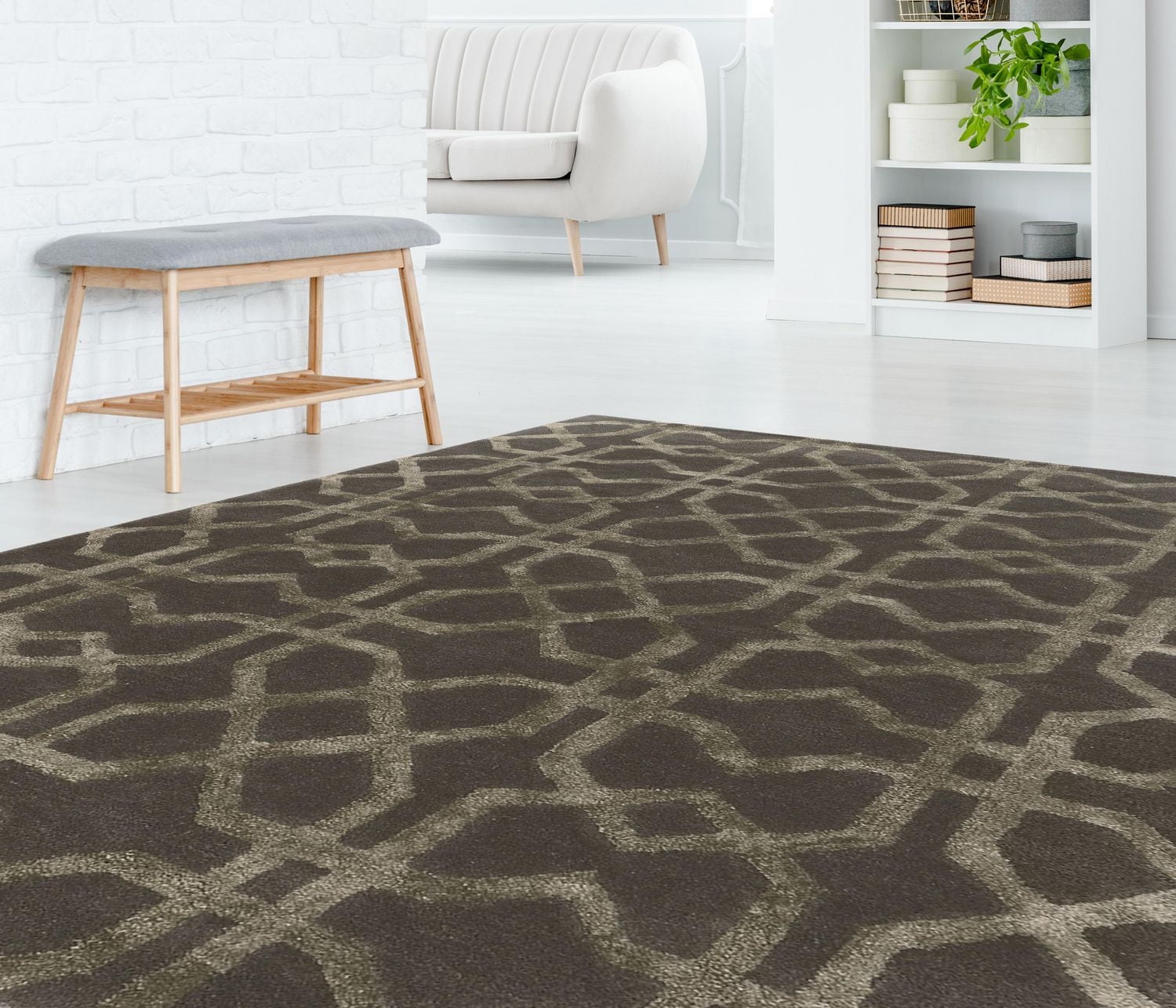 Aspire Wool X's Slate 8' x 11' Area Rug
